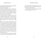 Die Seitenüberschriften sind "BEYOND LIFE AND DEATH" und "ÜBER LEBEN UND TOD HINAUS". Text über persönliche Einsichten.