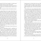 Zwei Buchseiten mit einem emotionalen, nachdenklichen Text über Verlust, Schmerz und unerfüllte Versprechen. Seitenzahlen: 10, 11.