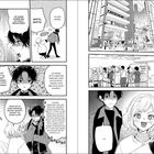 Textausschnitte wie "Warte, warte!", "Ich geh wieder", "Schau mal!", "Yuujin-sensei!!!" sind in einer Manga-Szene zu sehen.