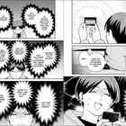 Texte über Gedanken zu einem Liebesgeständnis. Eine Manga-Szene mit einem Jungen, der eine Karte anschaut und Emotionen zeigt.