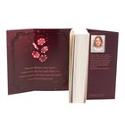 Buch mit rotem Einband, Text über Spieler und Elijah Bailey, Foto einer Frau mit Brille und Infos zu Janina Pohl.