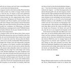 Seitenzahlen unten: "14" und "15". Mittig ein Zitat mit drei Punkten gerahmt. Text beschreibt eine Szene in einer Kirche.