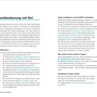 Seitenzahlen 40 und 41. Überschrift: "Sprachbedienung mit Siri". Anweisungen zur Siri-Konfiguration und zur Verknüpfung mit ChatGPT.