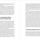 Seite 12, Abschnittstitel: "Die reproduktive Phase: Zeit der Fruchtbarkeit". Seite 13, Abschnittstitel: "Die Perimenopause: der Übergang".