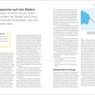 **Stromspeicher auf vier Rädern.** Das E-Auto ist eine vielseitige Powerbank. Themen sind: Schutzsteckdose, Adapter.