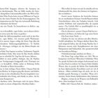 Zwei Textseiten mit Dialogen und Beschreibungen. Keine Bildinhalte außer Texten.