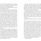 Seitenzahlen 14 und 15 unten. Text erzählt von einer älteren Frau, die Geschichten über Katzen und zwischenmenschliche Beziehungen teilt.