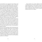 Doppelseite eines Buches mit den Seitenzahlen 14 und 15. Fließtext verläuft über beide Seiten.