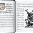 Titel: "THE ANCIENT MYSTERIES AND SECRET SOCIETIES". Illustration: Antike Figur mit Krone, Schriftrolle und Löwe.