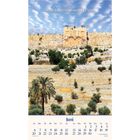 „Suchet den Herrn, so werdet ihr leben.“ Amos 5:6. Kalenderblatt für Juni mit einem Foto einer alten Mauer und Landschaft.