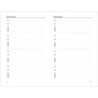 Zwei Seiten mit dem Titel "Adressen", Leerzeilen und Symbolen für Einträge; Seitenzahlen 152 und 153 unten.