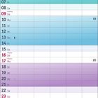 Kalender für Mai 2027. Markierte Feiertage: Maifeiertag (1.), Christi Himmelfahrt (6.), Muttertag (9.), Pfingsten (16.-17.).