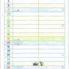 Monat Mai, Feiertage: Maifeiertag, Christi Himmelfahrt, Muttertag, Pfingsten, Fronleichnam. Illustrationen von Tieren.