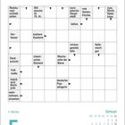 Kreuzworträtsel mit Hinweisen: "Restaurant-Schließzeiten", "Verfasser". Kalender darunter, 5. Januar, Dienstag.