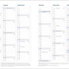 Jahresplaner für Juli bis Dezember 2027 mit Markierungen für Feiertage wie "Tag der Deutschen Einheit" am 3. Oktober.