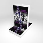"BEST FRIENDS", "Für immer verbunden", "Bis in den Tod", "Thriller". Ein Buchcover mit geflochtenem Armband.