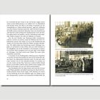 Seite 46: Text über Autoerlebnisse. Seite 47: Bilder von Autoproduktion. Oben: Polsterung. Unten: Reifenmontage.