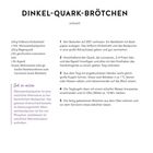 "DINKEL-QUARK-BRÖTCHEN schnell. 250 g Vollkorn-Dinkelmehl, 1 Pck. Weinsteinbackpulver, 250 g Magerquark, 2 EL Leinsamen, Salz, 1 EL Rapsöl."
