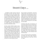 "Sweet Days ..."

Eine Taube Illustration ist über dem Titel. 
Der Text beschreibt ruhige Tage auf Mallorca im März.
