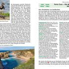 7.00h | 19,6 km  
↑150 m ↓150 m  
Porto Covo – Vila Nova de Milfontes  
Seite 15  
Eine „Perlenkette“ von Sandbuchten  
Start: Porto Covo, Marktplatz  
Endpunkt: Vila Nova de Milfontes  
Beschreibungen von Wanderstrecke, Tipps und Unterkünften folgen.  
Zwei Fotos am Bildrand: Steinwälzer und Felsformationen.