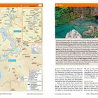 Plitvicer Seen. Der Karst: Karstlandschaften prägen die kroatische Küste. Karte zeigt Nationalpark Plitvicer Seen. Text beschreibt Karstformationen. Rechts oben ein Foto mit türkisfarbenem Wasser und Felsen.
