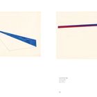 Links: "14 June 65 (1), 1965", blaues Dreieck. Rechts: "Truitt 66 (4), 1966", rote und blaue Linie.