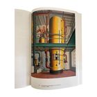 Der Text „Der gelbe Kessel (Extraktion) The Yellow Boiler (Extraction) 1933“ ist unter einer industriellen Illustration.
