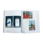 Links: "Fongi-Pilz Edel-Export-Bier". Rechts oben: "Dieters Ginanander". Unten: "Viele Grüße aus Hamburg deine Elli". Oben: Strandszene. Unten: Frau vor Turm.