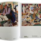 Links: "Rafael Barradas, Café, 1918". Rechts: "El circo más lindo del mundo, 1918". Zwei farbenfrohe Gemälde.