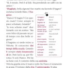 Texte: "spiaggia f - Strand, sbagliato - falsch, bagnino m - Bademeister". Text auf Italienisch über Vittoria am Strand.