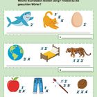 "Bilderrätsel: Welche Buchstaben bleiben übrig? Findest du die gesuchten Wörter? Unten sind Zahlen bei Bildern. 19."