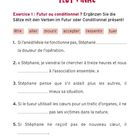 "TEST FINAL", Übung über Futur oder Konditional. Verben: être, aller, mourir, accepter, ressentir, tuer. Sätze 1-6. Nummer 136.