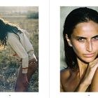 Links: Eine Person beugt sich nach vorne im Sonnenlicht. Rechts: Nahaufnahme einer Person mit intensivem Blick nach vorne.