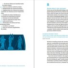 Der Text behandelt die Kapitel und Themen der "Odyssee" und diskutiert, wann sie spielt. Links eine Liste, rechts Fließtext. Unten Illustration mit drei Figuren.
