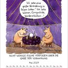 "Ich sehe eine große Veränderung in Ihrem Leben! Ich sehe Wiener, Currywürste, Vorderschinken...!" Zwei Schweine, Wahrsagerzelt.