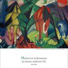 "Malerei ist Ankommen an einem anderen Ort." - Franz Marc. Kalenderwoche 15, April 20-27. Illustration mit bunten Pferden.
