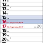 Kalender für Mai 2027, markiert: Maifeiertag 1., Christi Himmelfahrt 6., Muttertag 9., Pfingsten 16./17., Fronleichnam 27.