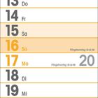 Kalender für Mai 2027. Feiertage wie Maifeiertag und Christi Himmelfahrt sind markiert. Wochenenden sind farblich hervorgehoben.