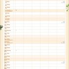 Kalender für Mai 2027. Enthält Wochentage und Datumsfelder. Oben bunte Pflanzillustrationen. Bereich für Notizen unten.