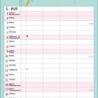 Kalenderseite für Mai 2027. Illustration eines Schwans mit Blumen und Schmetterling auf blauem Hintergrund.