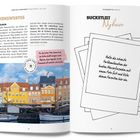 Sehenswerter Text zu Nyhavn mit bunten Giebelhäusern, Bootstouren und einer Foto-Tipp-Illustration zum Farbspiel.