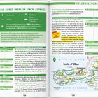 Ein Reiseführerausschnitt zu Elba mit Texten zu Touren, Karten, Sehenswürdigkeiten und Tourentipps.