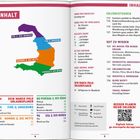 INHALT, Oía & der Norden, Firá & Umgebung, Kamarí & die Mitte, Períssa & der Süden, Dein Marco Polo Urlaubsplaner, Erlebnistouren. Ein farblich segmentiertes Diagramm zeigt Regionen.