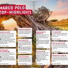 Eine Karte der Kanarischen Inseln, mit Schwerpunkt auf "Der Norden". Enthält Routen und Highlights von Marco Polo.