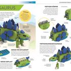 Stegosaurus, Dino-Fakt. Groß wie ein Elefant. Gefährliche Schwanzschläge. Fertiger Körper. Flecken und Stacheln.