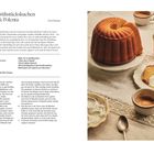 Titel: Italienischer Frühstückskuchen mit Olivenöl & Polenta. Rezept für 8 Personen. Rechts: Kuchen mit Marmelade.