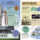 **Maschinen**

Geräte, die Kräfte umwandeln und uns die Arbeit erleichtern. 

- Große Illustration einer Rakete auf einem Crawler.
- Thema: Einfache Maschinen, Motoren.
- Texte beschreiben Maschinenarten, Radentwicklung, Gänge.
- Quiz zu Elektroautos.
- Zeichnung eines Autos mit Antriebsbeschreibung.
