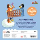 Mit LEGO DUPLO Bluey Figur und Poster! Mama und Papa bauen Möbel auf, während Bluey und Bingo spielen.
