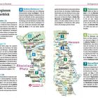 Texte auf einer Karte: Wiesbaden, Rheingau, Mainz, Hessisches Ried, Rheinhessen, Alzey, Rheinland-Pfalz, Hessen, Bingen am Rhein.