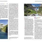 **Lac Sainte-Croix**: Der text beschreibt ein Wasserkraftwerk. **Le Grand Canyon du Verdon**: Europas größte Schlucht. Rechts unten Foto einer Brücke.